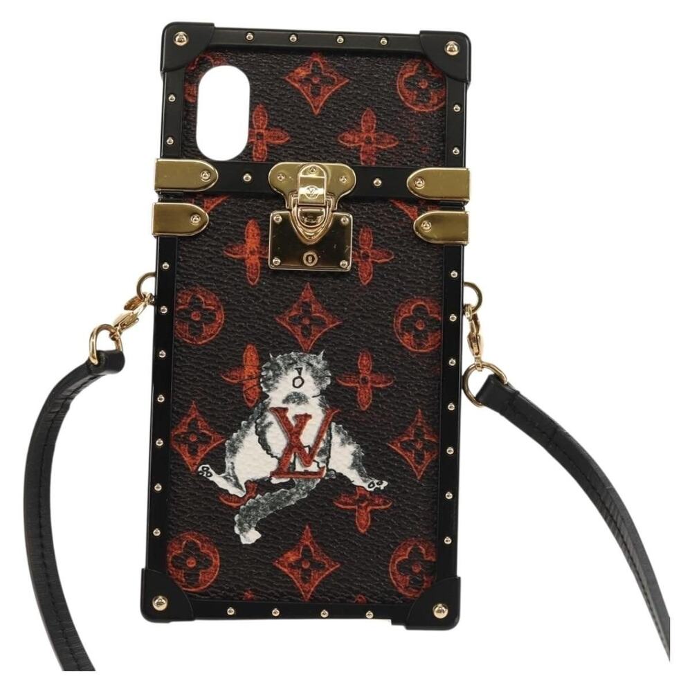 Louis Vuitton Catgram Iphone X XS Eye Trunk Iphone Brown